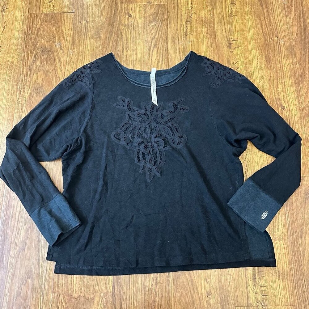 Free People Movement lace cutout sweatshirt